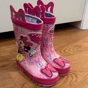 Disney Pink Minnie Mouse Rain Boots for Kids